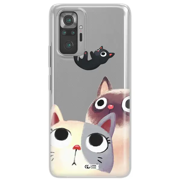Falling Kitten Watercolor Xiaomi Note 10 Pro Clear TPU Case