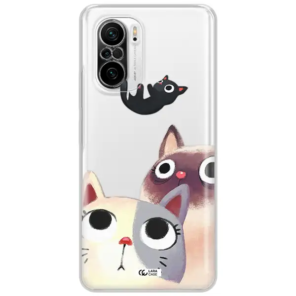 Falling Kitten Watercolor Xiaomi Poco F3 Clear Tpu Case