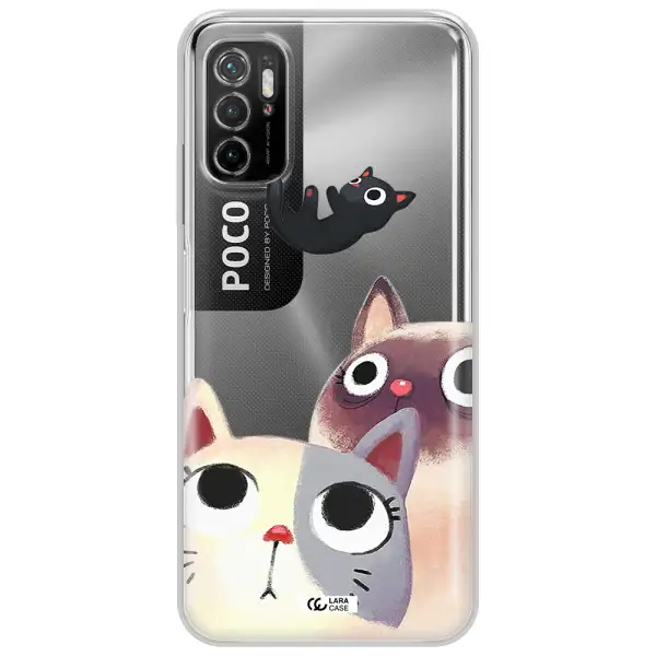 Falling Kitten Watercolor Xiaomi Poco M4 Pro 5G Clear Tpu Case