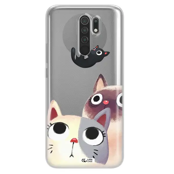 Falling Kitten Watercolor Xiaomi Redmi 9 Clear TPU Case
