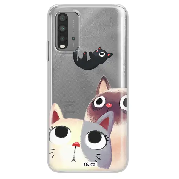 Falling Kitten Watercolor Xiaomi Redmi 9T Clear TPU Case