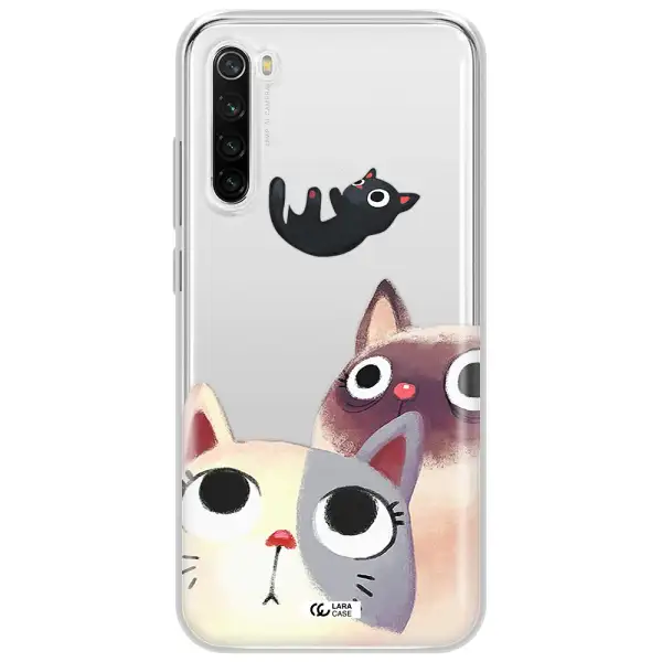 Falling Kitten Watercolor Xiaomi Redmi Note 8T Clear Tpu Case