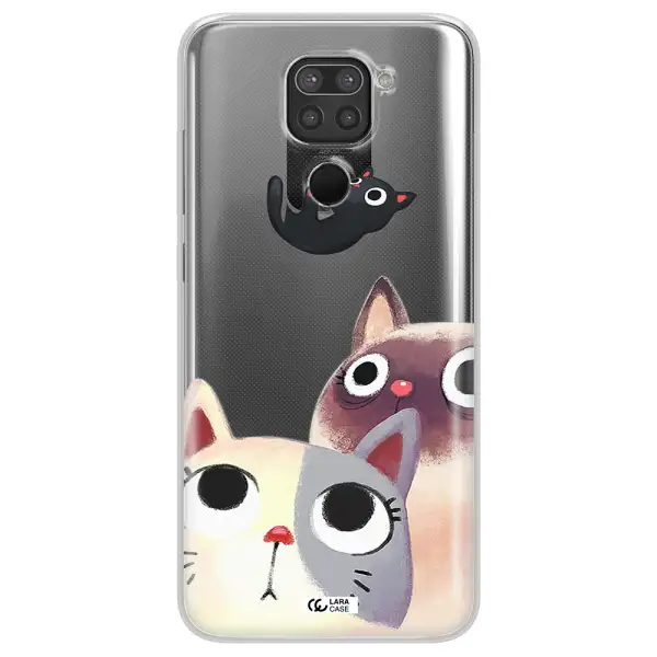 Falling Kitten Watercolor Xiaomi Redmi Note 9 Clear TPU Case