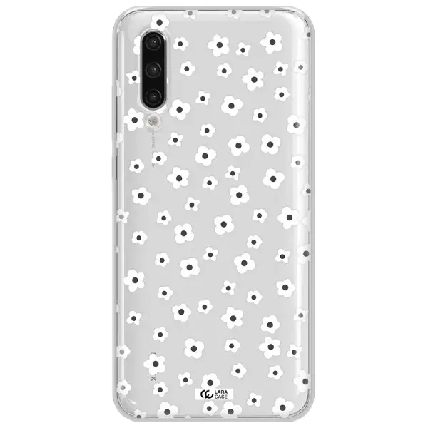 Five Petal White Flower Xiaomi Mi 9 Lite Clear Tpu Case