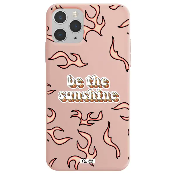 Be The Sunshine Apple iPhone 11 pro max Silicone pastel pink Case