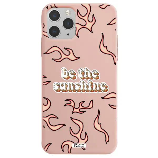 Be The Sunshine Apple iPhone 11 pro Silicone pastel pink Case