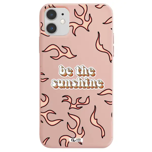 Be The Sunshine Apple iPhone 11 Silicone pastel pink Case
