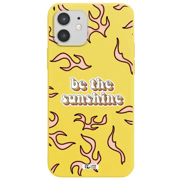 Be The Sunshine Apple iPhone 12 mini Silicone canary yellow Case