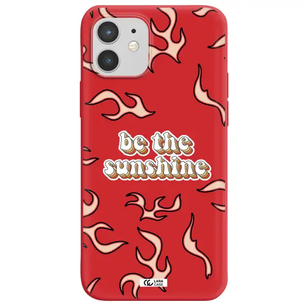 Be The Sunshine Apple iPhone 12 mini Silicone Imperial Red Case