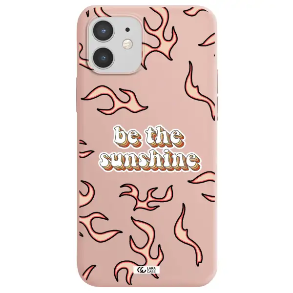 Be The Sunshine Apple iPhone 12 mini Silicone pastel pink Case