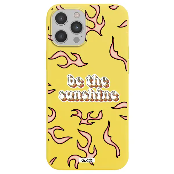 Be The Sunshine Apple iPhone 12 pro Silicone canary yellow Case