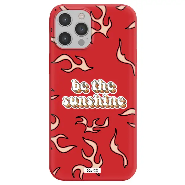 Be The Sunshine Apple iPhone 12 pro Silicone Imperial Red Case