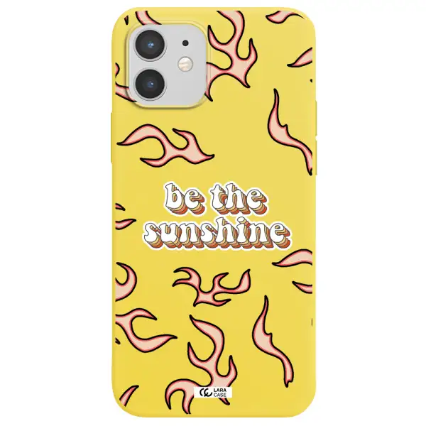 Be The Sunshine Apple iPhone 12 Silicone canary yellow Case