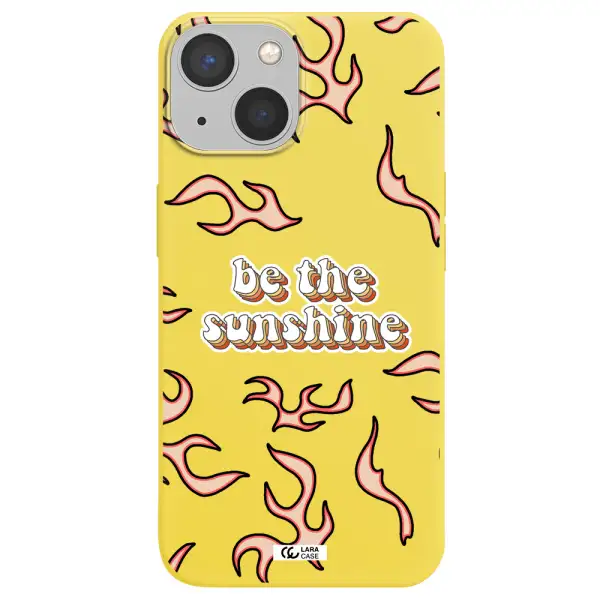 Be The Sunshine Apple iPhone 13 mini Silicone canary yellow Case