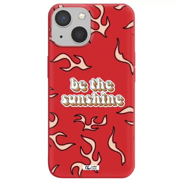 Be The Sunshine Apple iPhone 13 mini Silicone Imperial Red Case