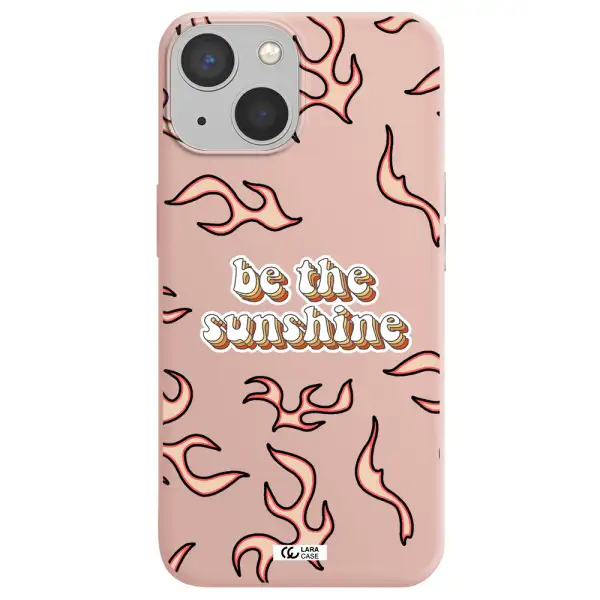 Be The Sunshine Apple iPhone 13 mini Silicone pastel pink Case