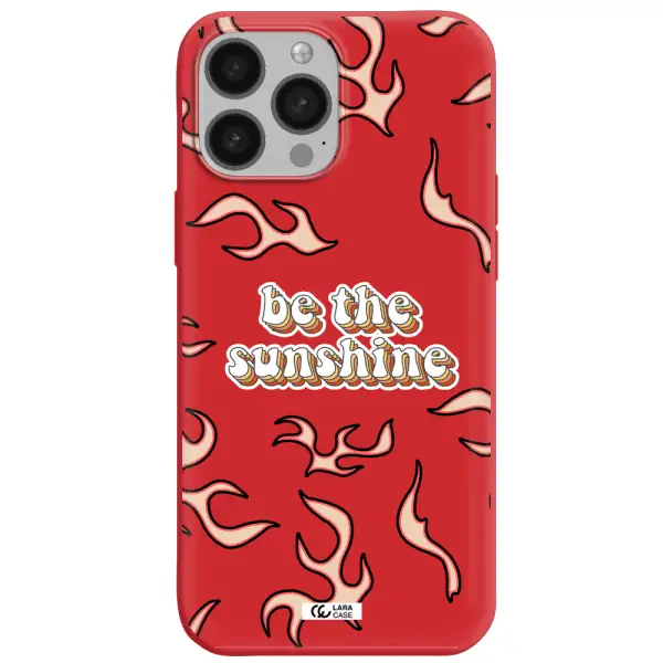 Be The Sunshine Apple iPhone 13 Pro Max Silicone Imperial Red Case