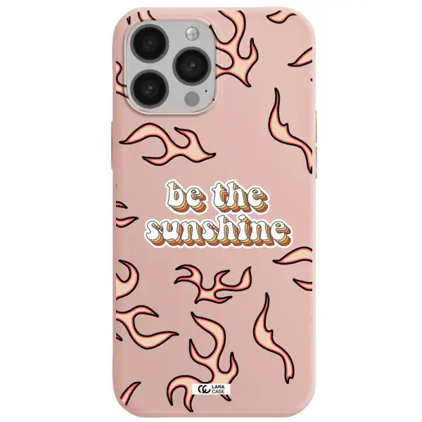 Be The Sunshine Apple iPhone 13 Pro Silicone pastel pink Case