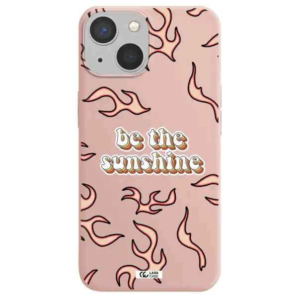 Be The Sunshine Apple iPhone 13 Silicone pastel pink Case