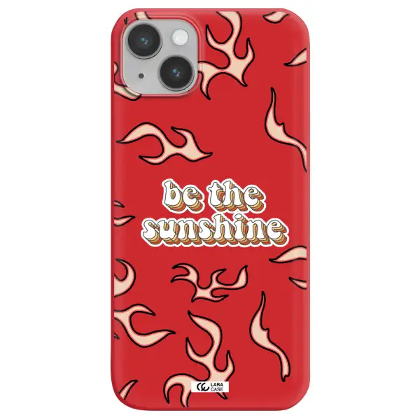 Be The Sunshine Apple iPhone 14 plus Silicone Imperial Red Case