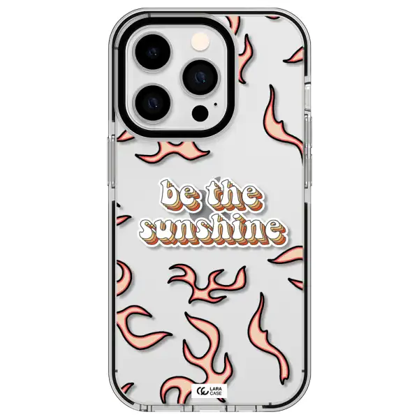 Be The Sunshine Apple iPhone 14 pro impact black border Case