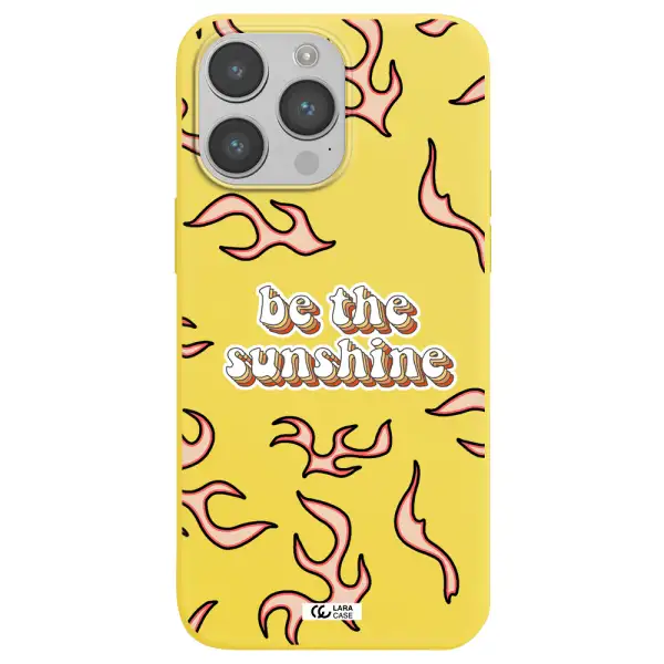 Be The Sunshine Apple iPhone 14 pro Silicone canary yellow Case