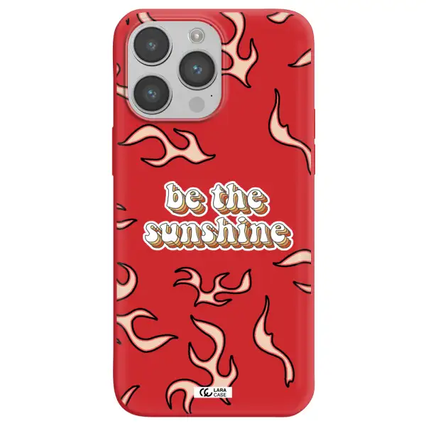 Be The Sunshine Apple iPhone 14 pro Silicone Imperial Red Case