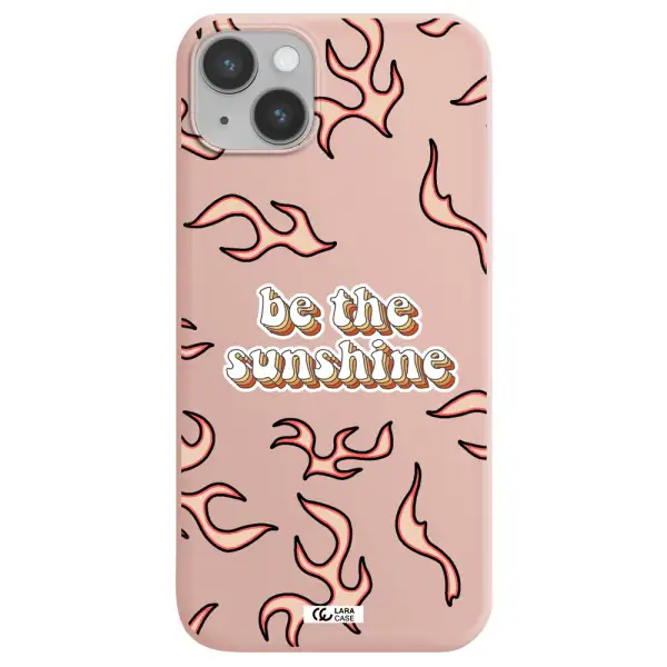 Be The Sunshine Apple iPhone 14 Silicone pastel pink Case