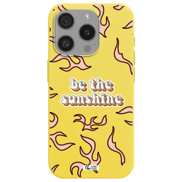 Be The Sunshine Apple Iphone 15 Pro Silicone Canary Yellow Case