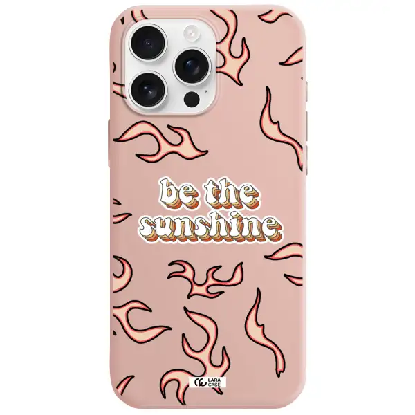 Be The Sunshine Apple Iphone 16 Pro Max Silicone Pastel Pink Case