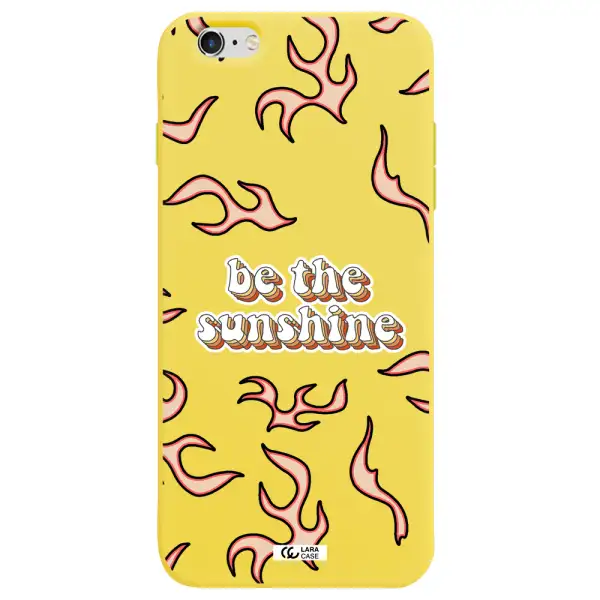Be The Sunshine Apple iPhone 6 s plus Silicone canary yellow Case
