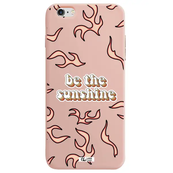 Be The Sunshine Apple iPhone 6 s plus Silicone pastel pink Case