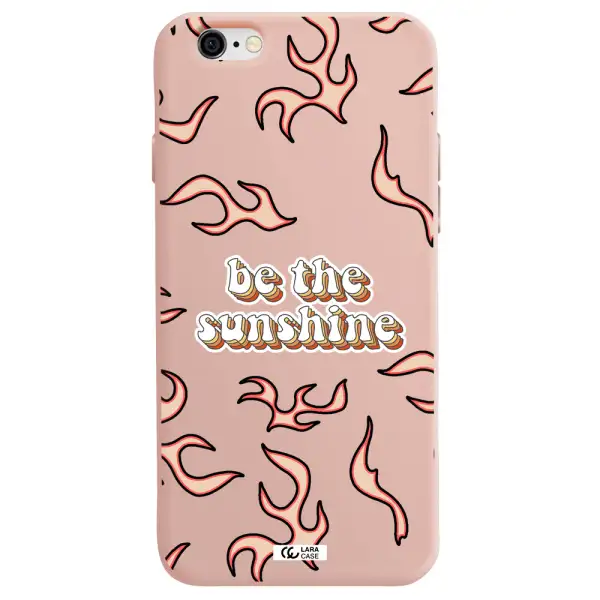 Be The Sunshine Apple iPhone 6 Silicone pastel pink Case