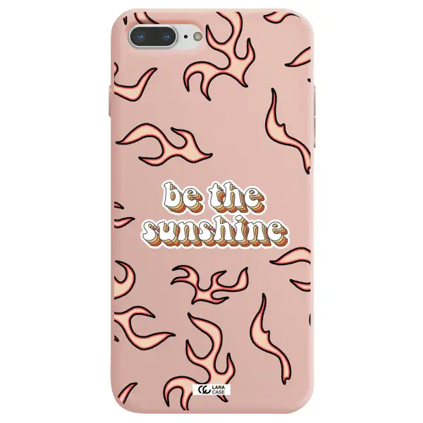 Be The Sunshine Apple iPhone 7 plus Silicone pastel pink Case