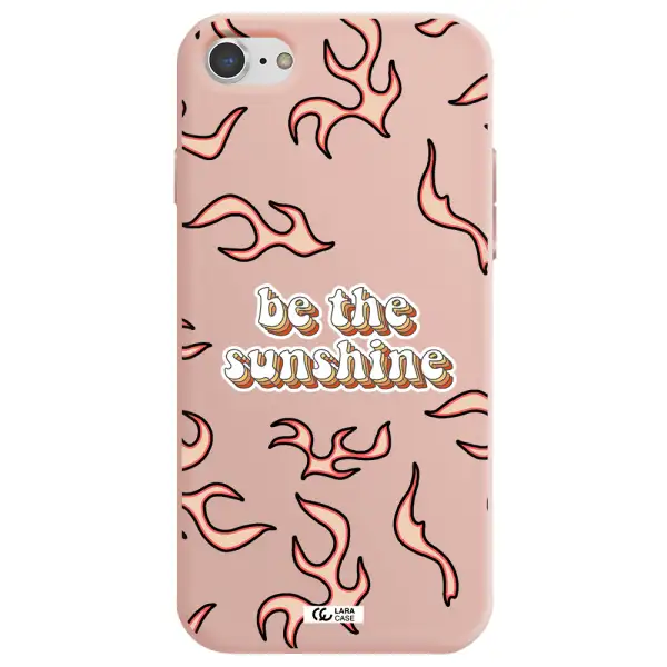 Be The Sunshine Apple iPhone 7 Silicone pastel pink Case