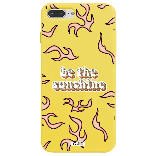 Be The Sunshine Apple iPhone 8 plus Silicone canary yellow Case