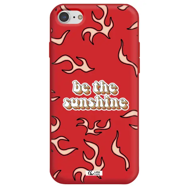 Be The Sunshine Apple iPhone 8 Silicone Imperial Red Case