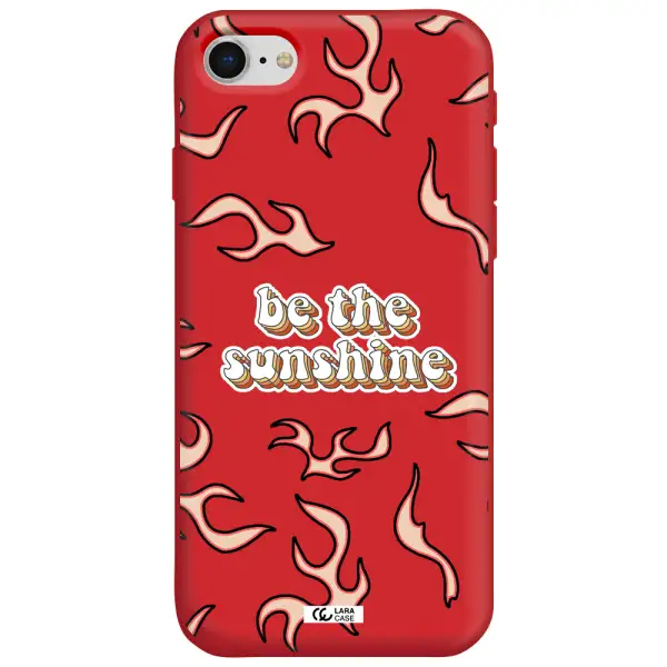Be The Sunshine Apple iPhone se 2020 Silicone Imperial Red Case