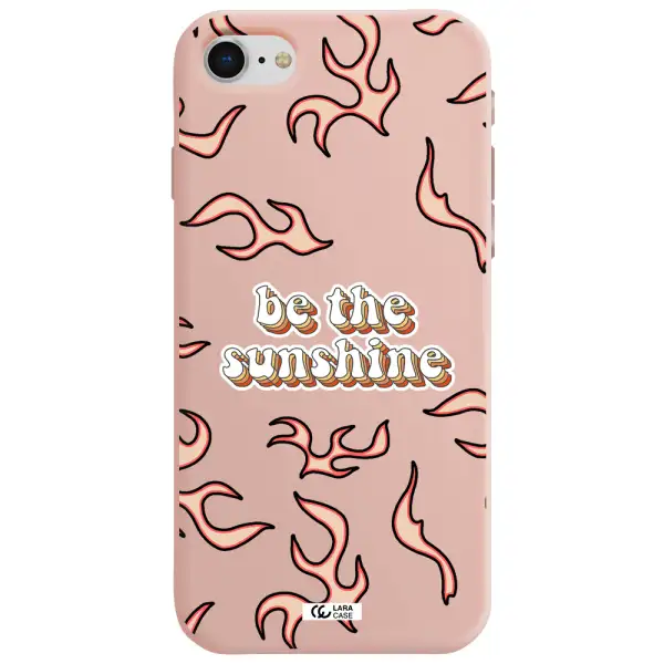 Be The Sunshine Apple iPhone se 2020 Silicone pastel pink Case