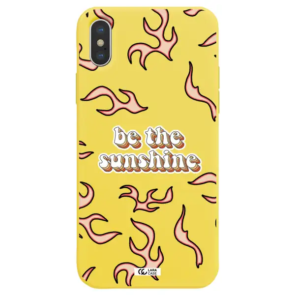 Be The Sunshine Apple iPhone X Silicone canary yellow Case