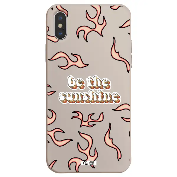 Be The Sunshine Apple iPhone XS Silicone Stone Case