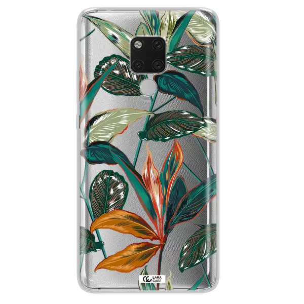 Colorful Tropical Leaves Huawei Mate 20X Clear TPU Case