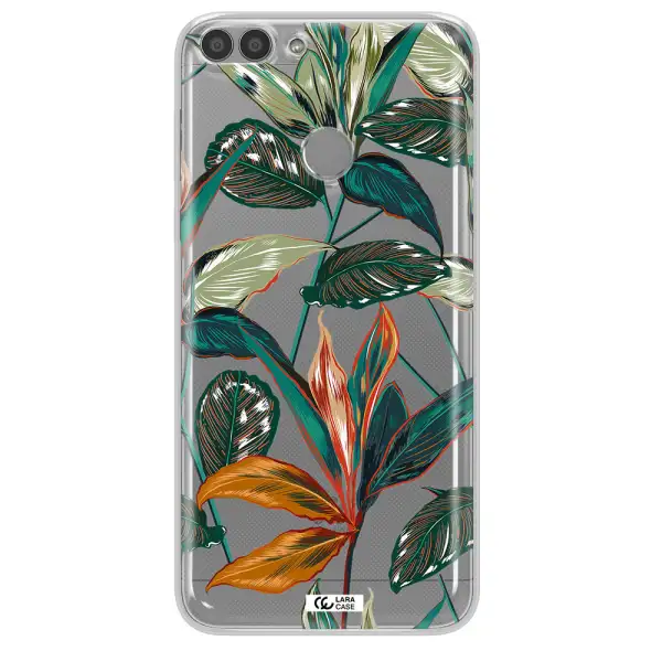 Colorful Tropical Leaves Huawei P Smart Clear TPU Case
