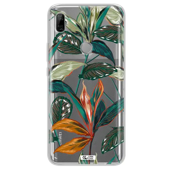 Colorful Tropical Leaves Huawei P Smart Z Clear TPU Case