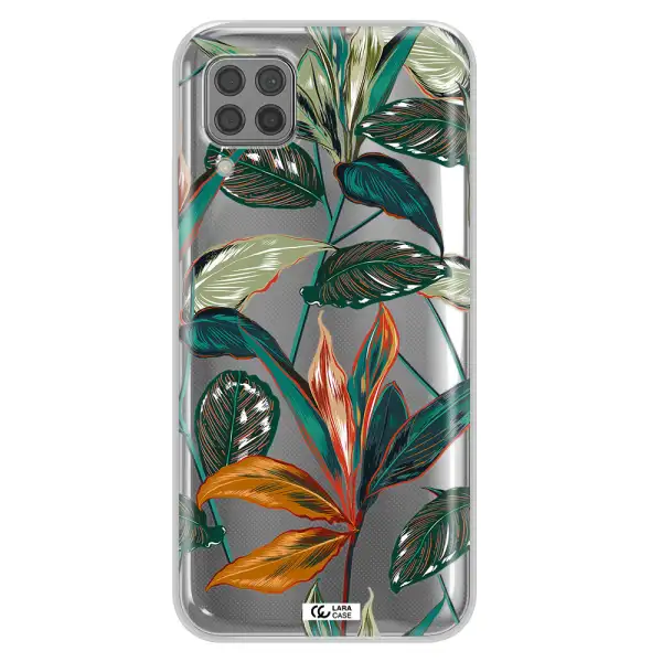 Colorful Tropical Leaves Huawei P40 Lite Clear TPU Case