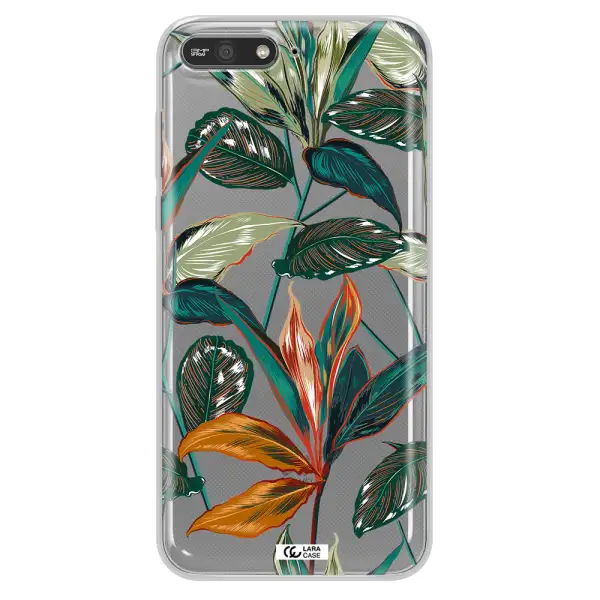 Colorful Tropical Leaves Huawei Y6 2018 Clear TPU Case