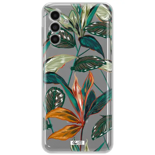 Colorful Tropical Leaves Samsung A13 5G Clear Tpu Case