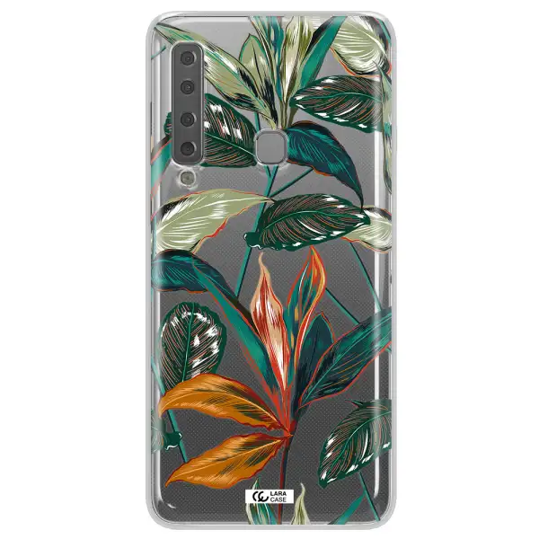 Colorful Tropical Leaves Samsung A9 2018 Clear TPU Case