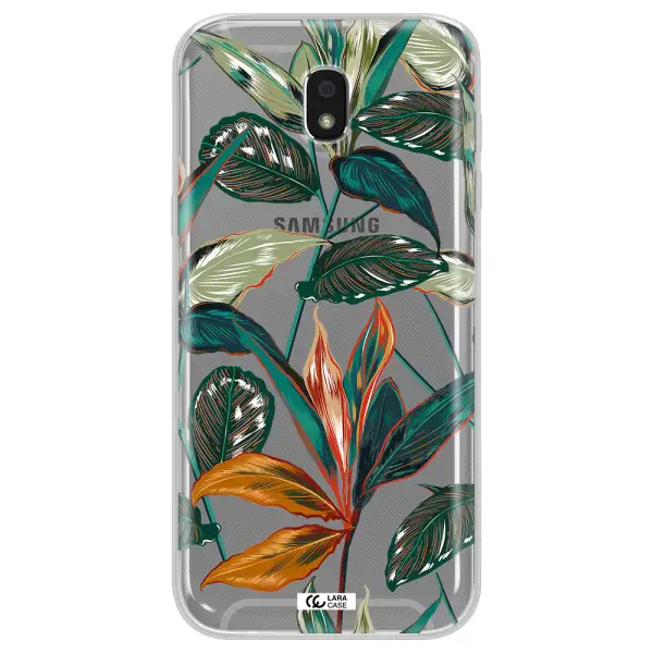 Colorful Tropical Leaves Samsung J5 2017 Clear TPU Case