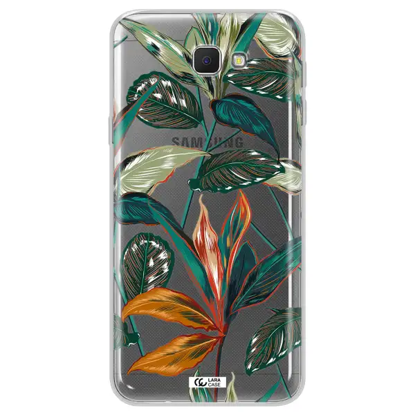 Colorful Tropical Leaves Samsung J5 Prime Clear TPU Case